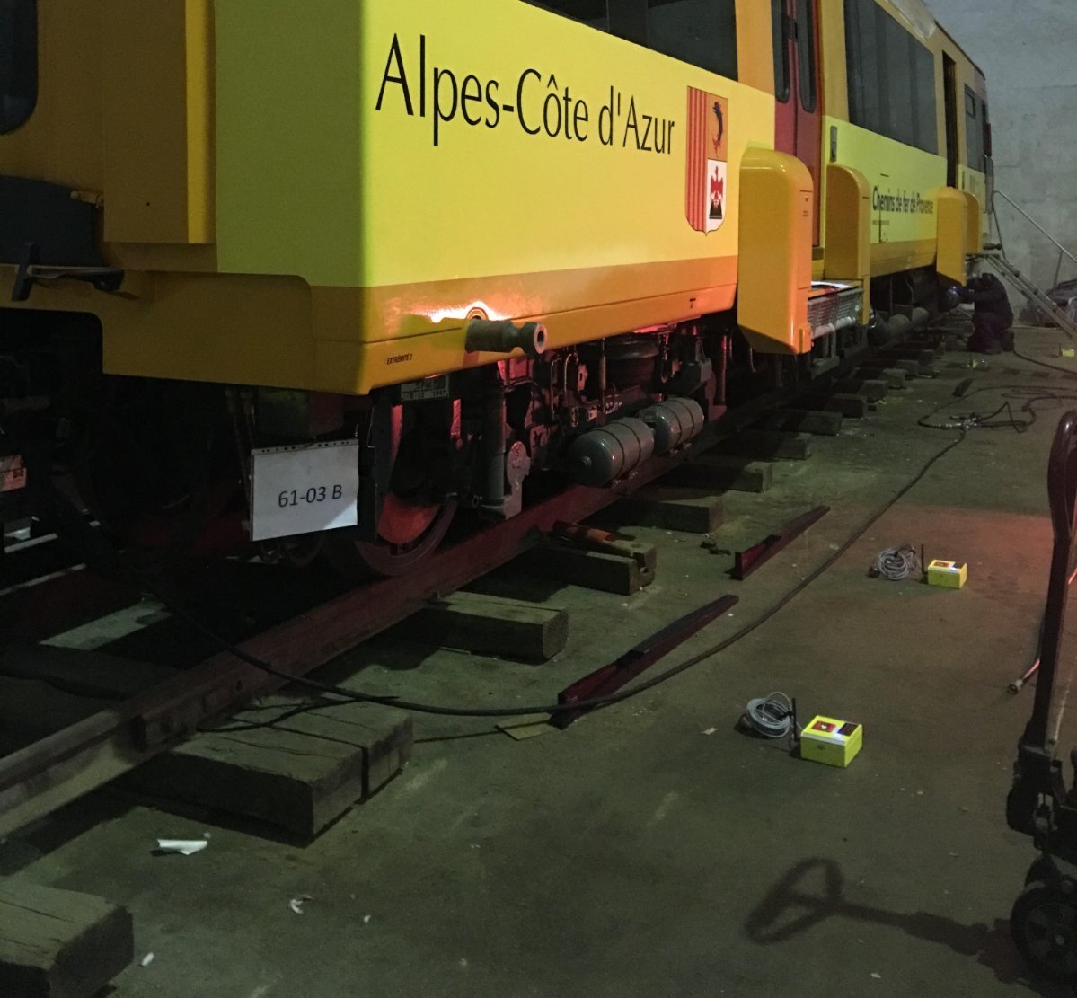 Servicio de pesaje con POWERVE en el taller de ARTERAIL – Francia, Enero de 2018