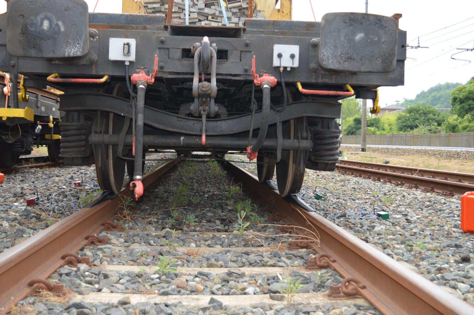 treno in salita sulla pesa rotabili durante training GCF