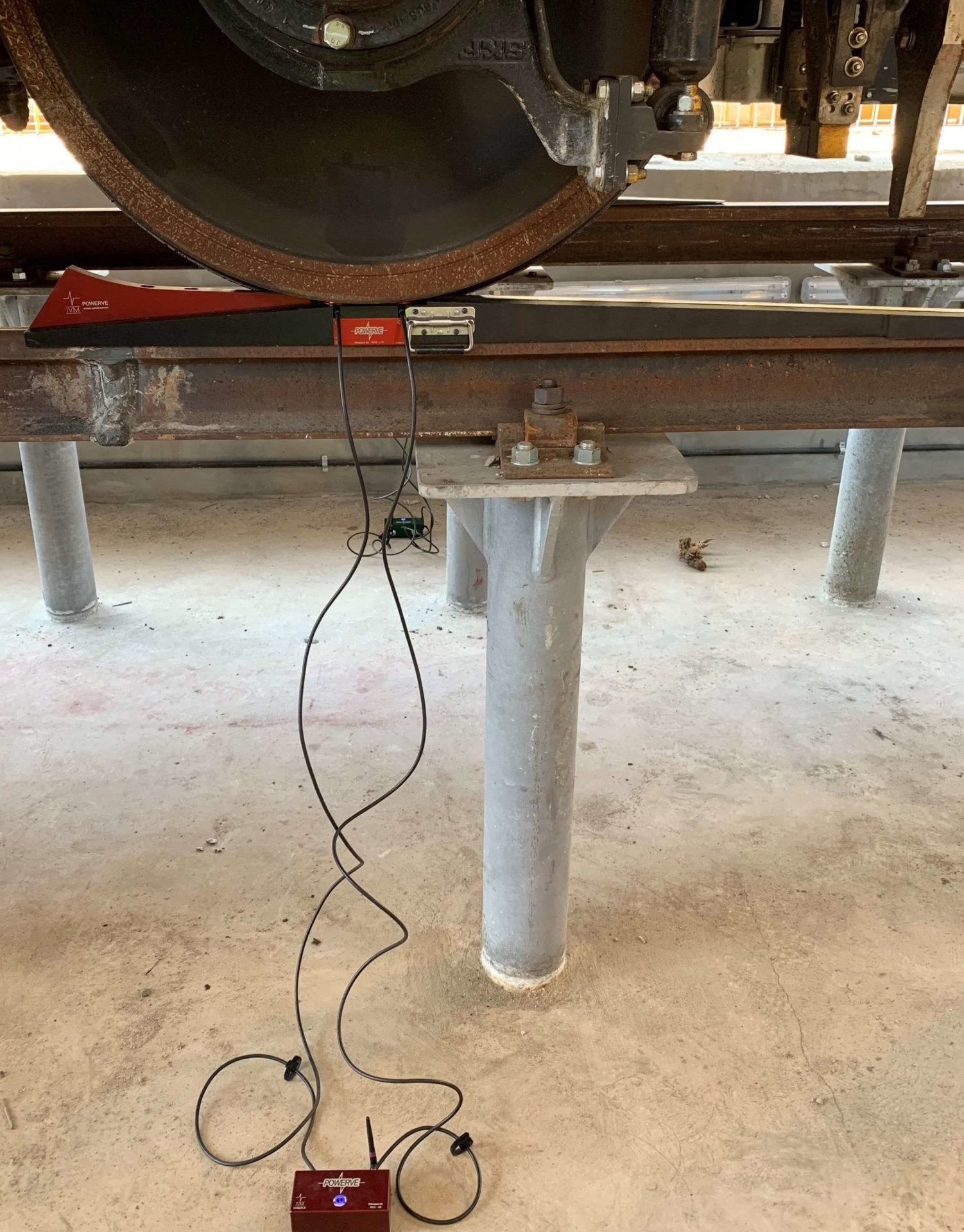 POWERVE during EAV derailment tests - in front